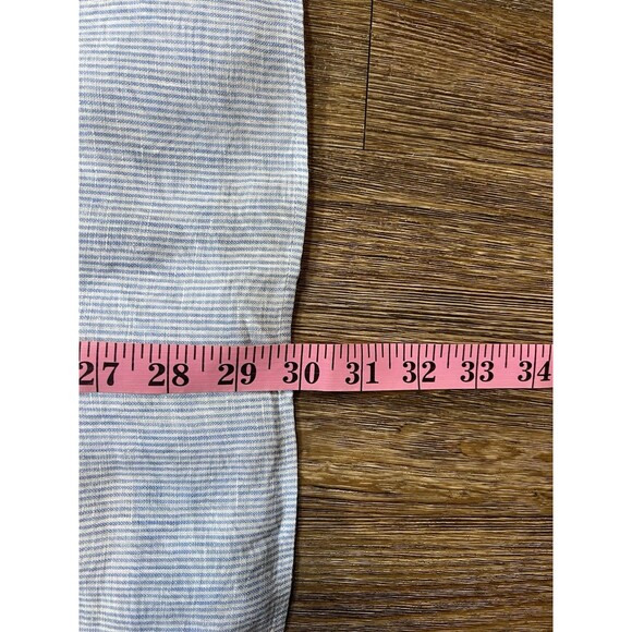 Peter Millar Japanese Denim Short Sleeve Button Shirt Mens XL Blue 100% Linen - Picture 9 of 9